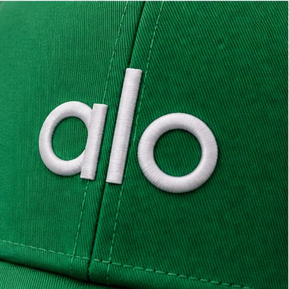 ALO Yoga Green Pilates Baseball Cap Hat Logo